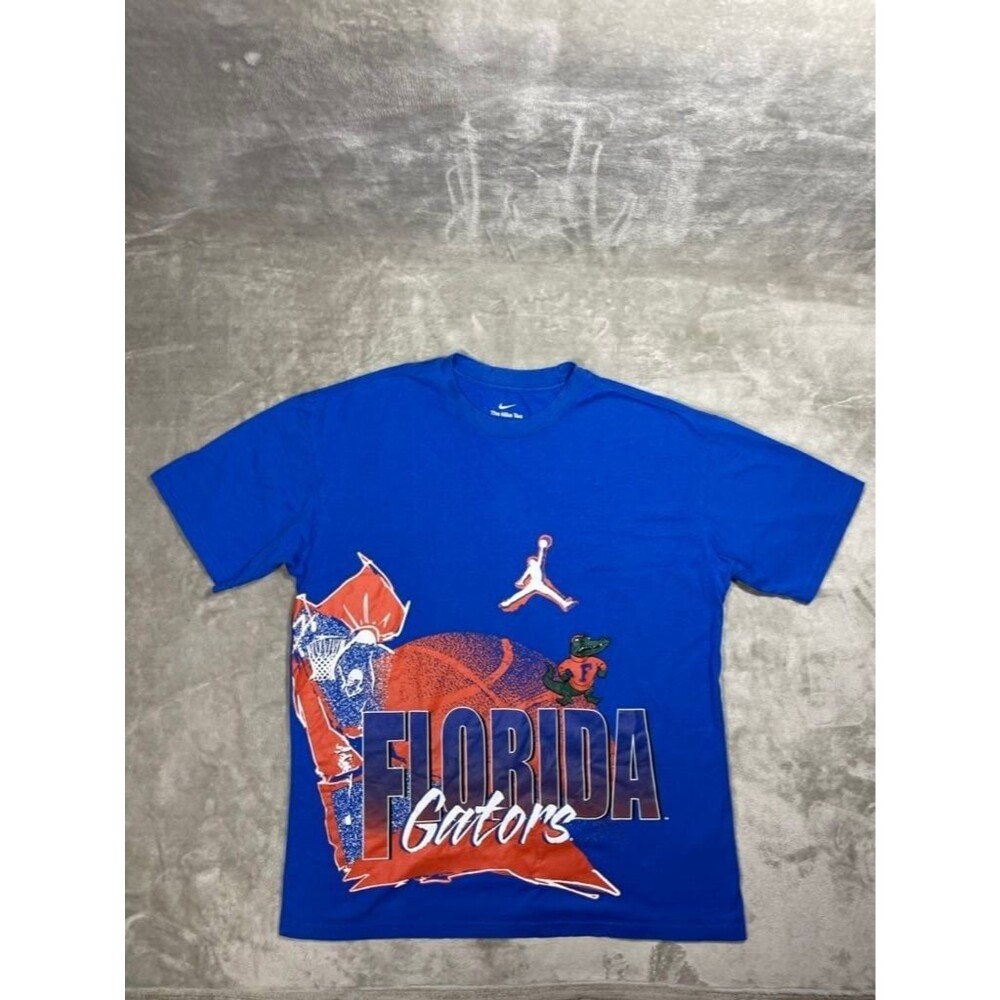 Nike Florida Gators Tee Shirt Men Medium Blue Cotton College Basketball Football - Picture 2 of 10